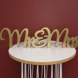 Mr&Mrs Sign Gold