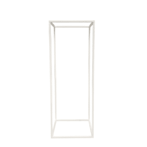White Floor Standing Pedestal Frame | Medium